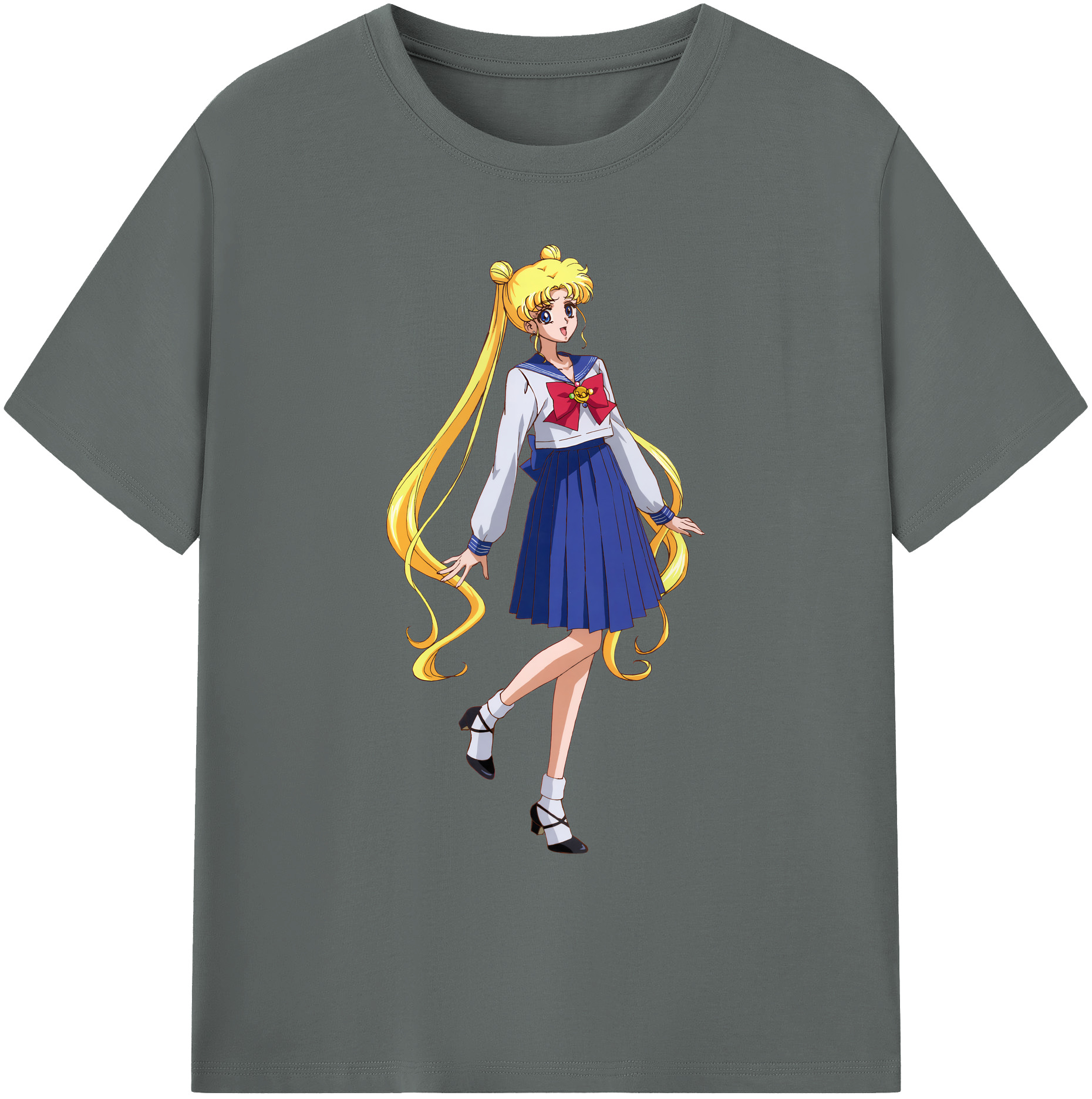 （画像用） 美少女戦士セーラームーン 愛野 美奈子 あいの みなこ Sailor Moon Aino Minako 綿100％ メンズ半袖Tシャツ｜肌触りやわらか＆通気性